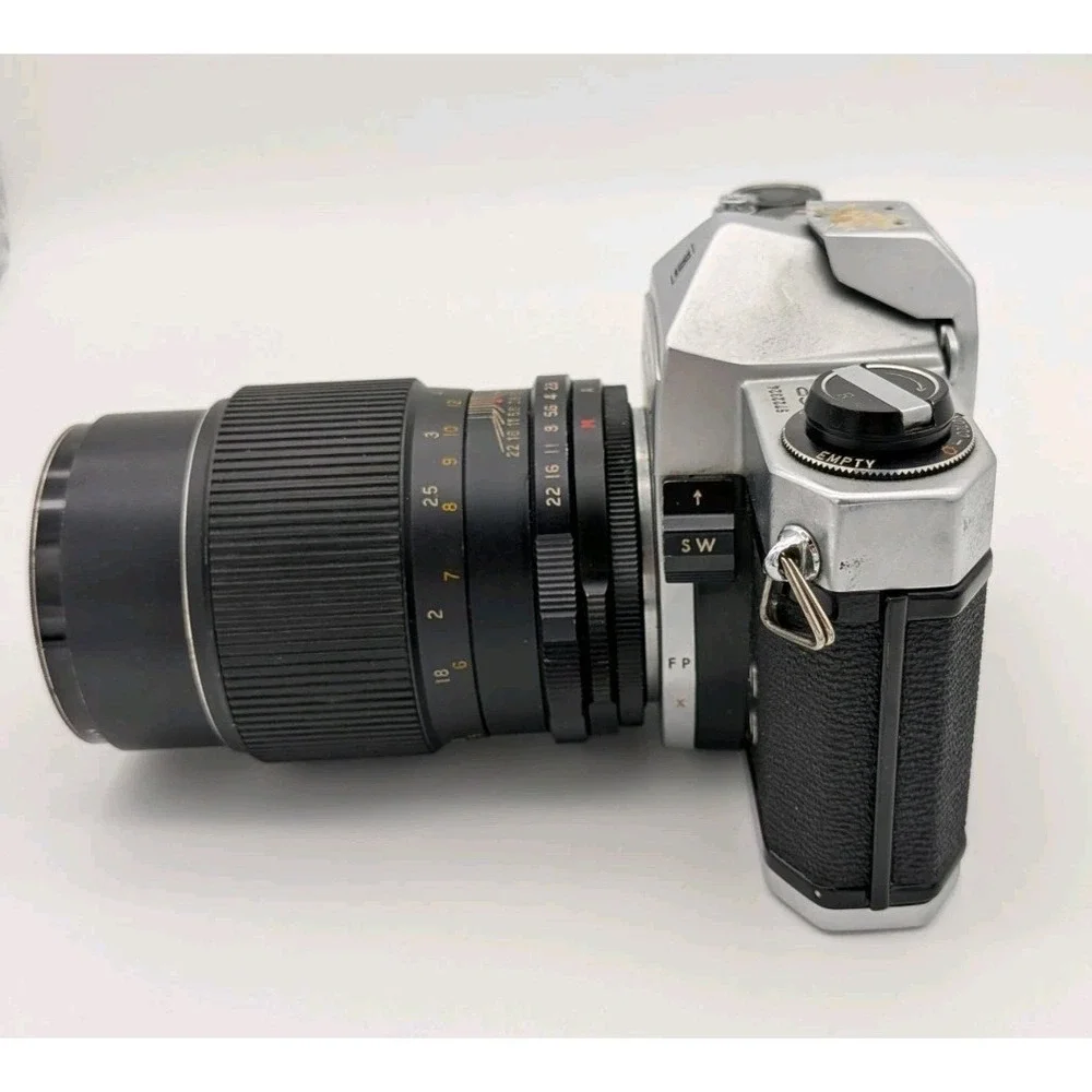 Vintage Asahi Pentax SP1000 35mm SLR Film Camera‎ w/ Auto Tele-Lentar 135mm Lens